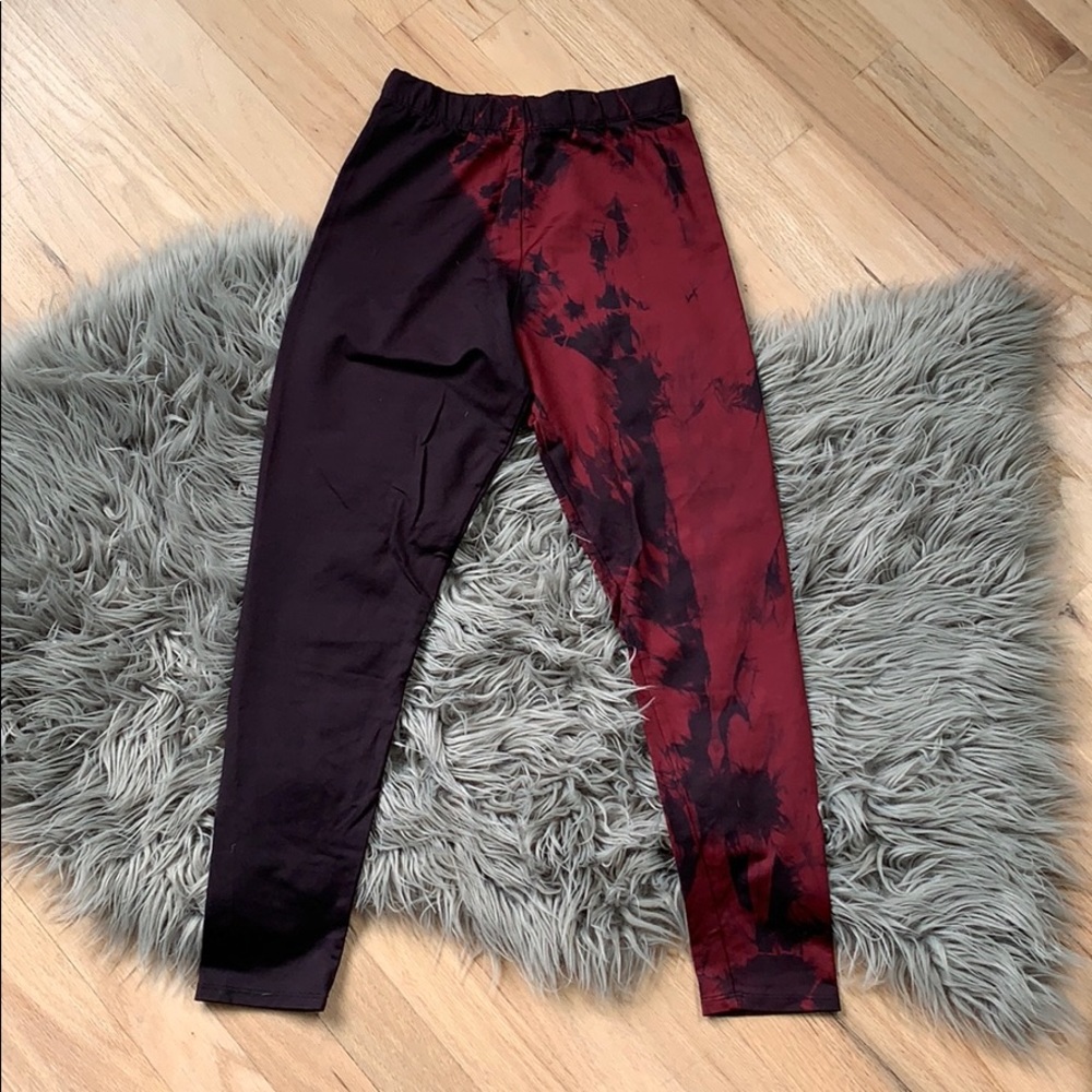 Single-leg tie-dye Daub + Design tight